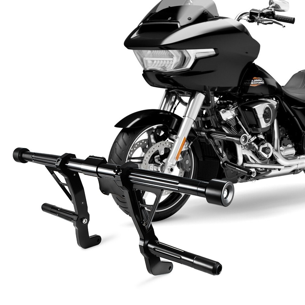 Front Highway Engine Guard Crash Bar For Harley Touring Road Street Glides 14-23