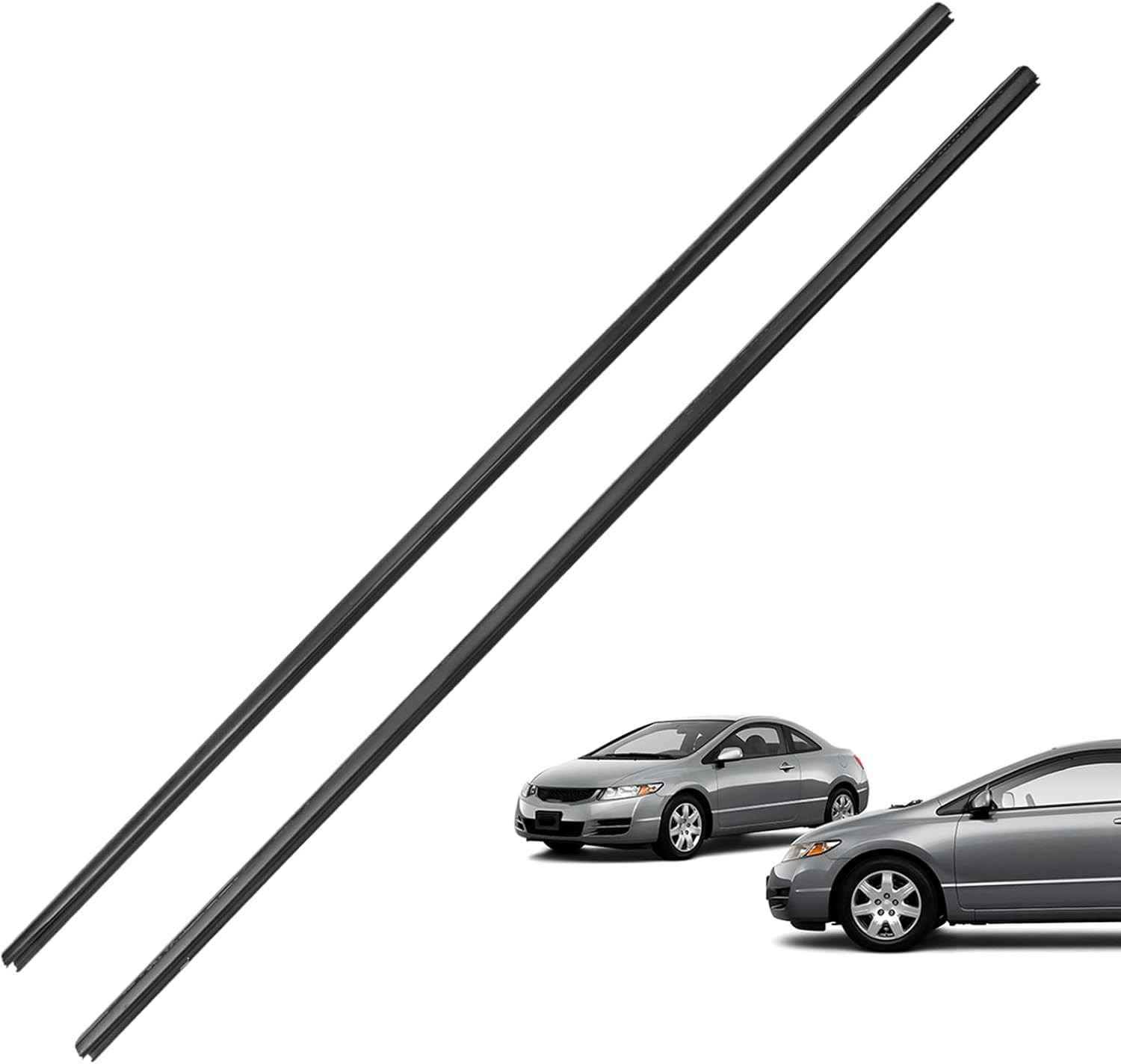 Burlete de moldura ventana puerta delantera para Honda Civic Coupe 2D 2006-2011