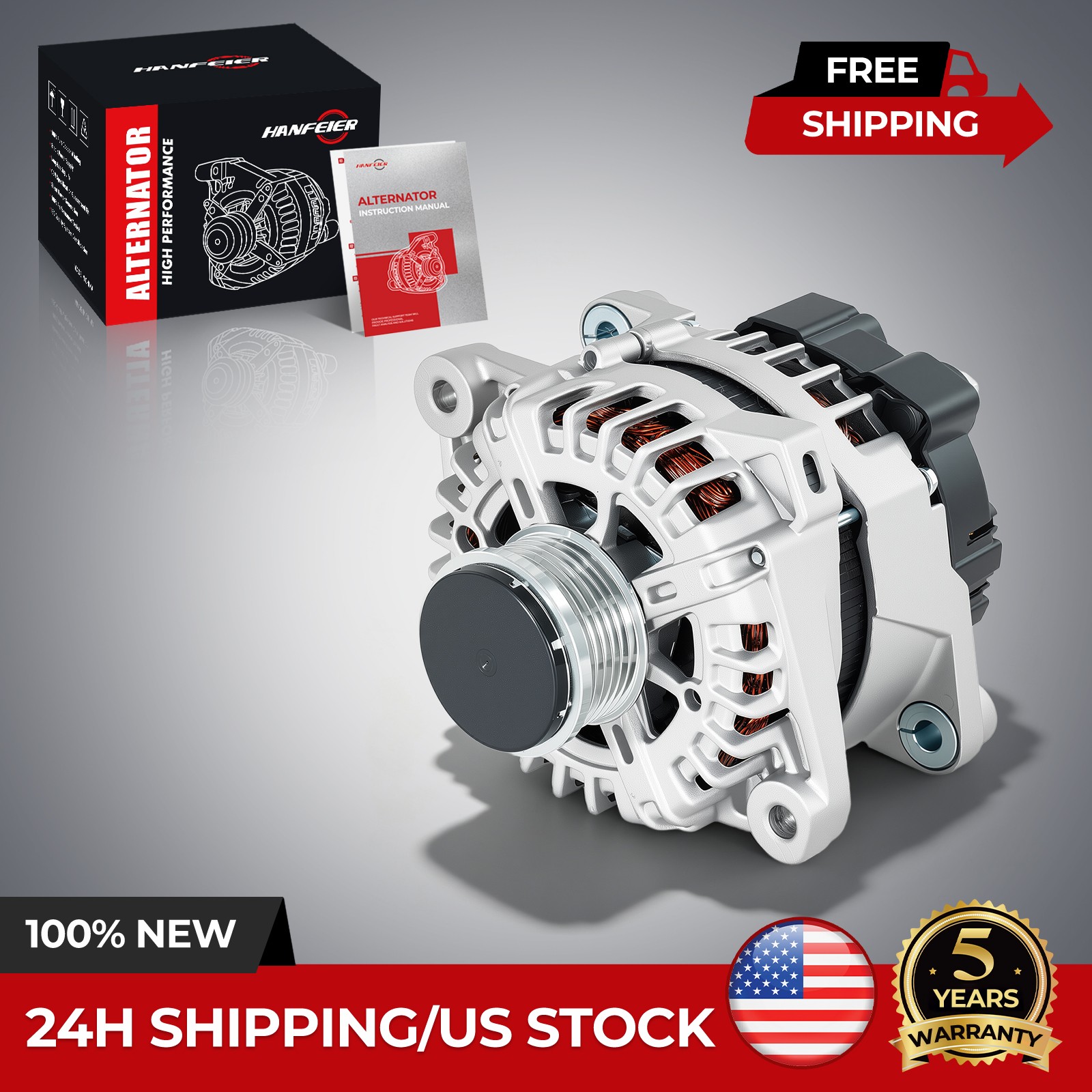 Alternator for Hyundai Santa Fe Sport 2013-2016 Kia Optima 2014-2015 2.4L 150A