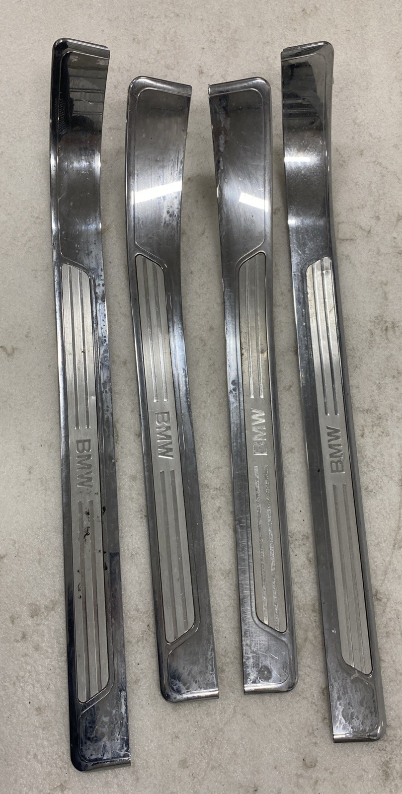 BMW E38 740I 740IL 750IL INDIVIDUAL DOOR SILLS SCUFF PLATE TRIMS SET 95-01