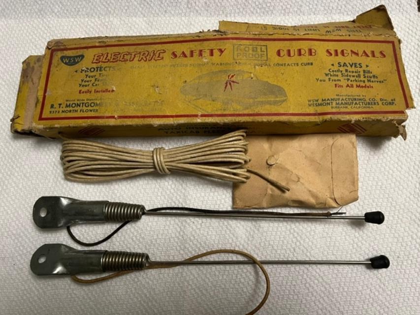 Vintage WSW 1950’s Safety Electric Curb Feeler Signals N.O.S. Vintage WSW 1950’s Safety Electric Curb Feeler Signals N.O.S.