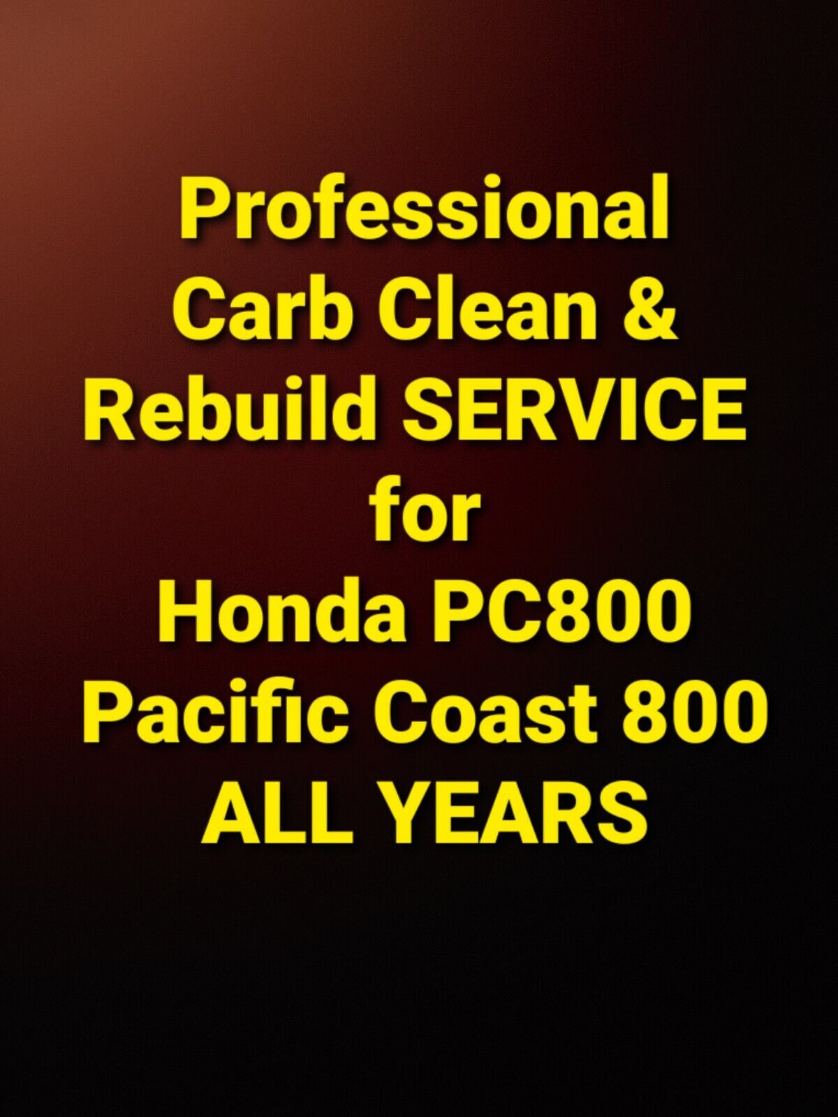 89-98 Honda PC800 Professional carb clean & rebuild service Pacific Coast 800