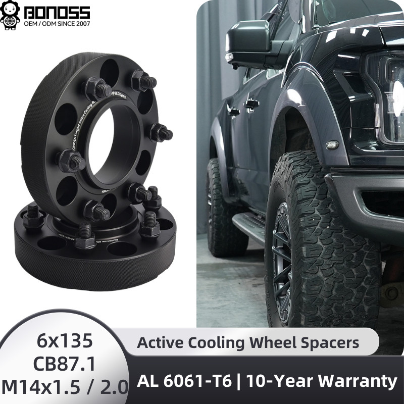 2Pcs 40mm BONOSS Wheel Spacers Hubcentric 6x135 87.1CB for Ford F150 Expedition