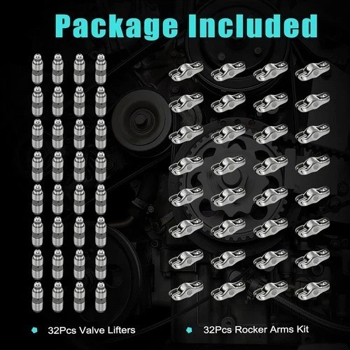 New 32Pcs Rocker Arms & Valve Lifters Kit For 11-17 Ford F-150 Mustang 5.0L DOHC