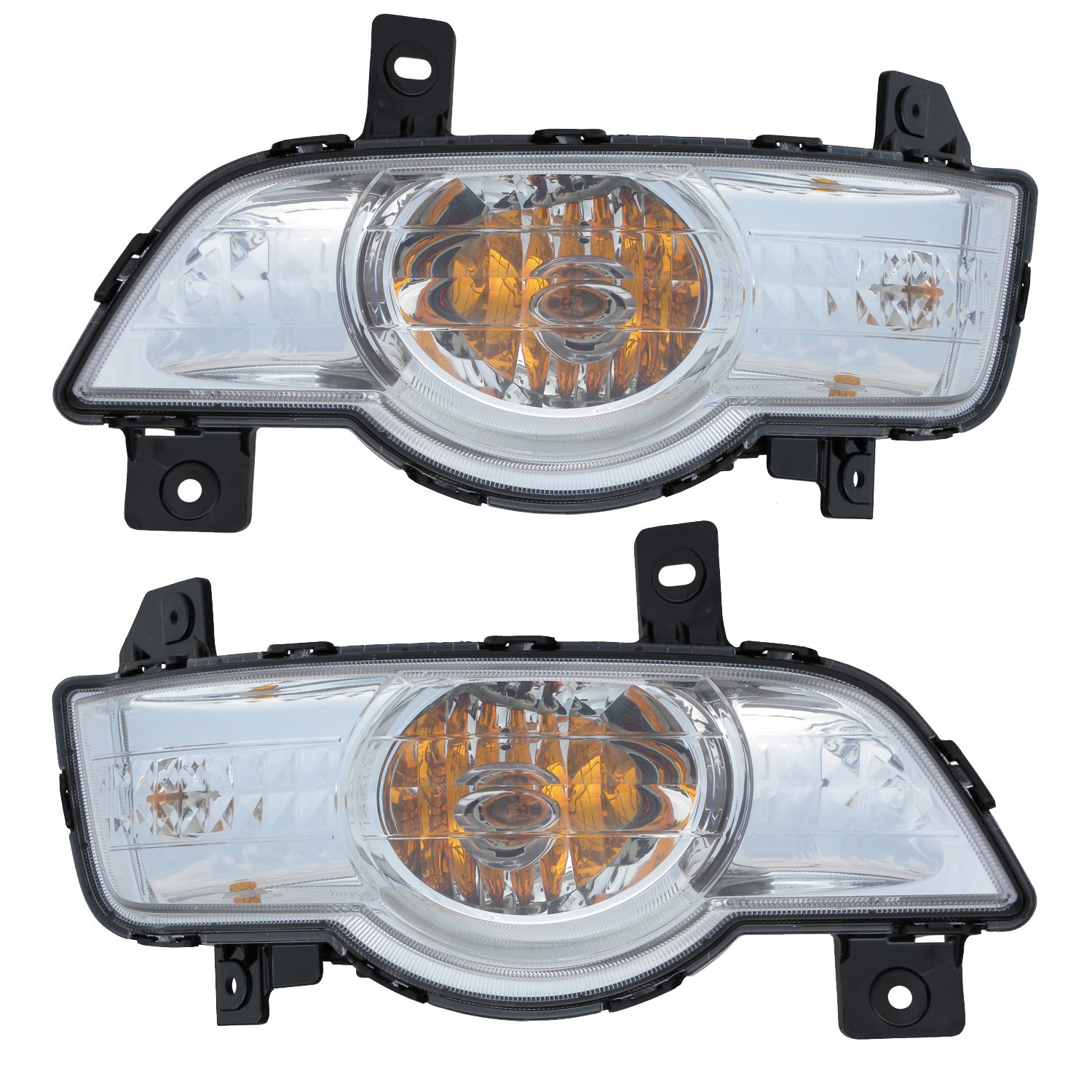 Parking Corner Signal Lights Pair Set for 09-12 Chevy Traverse Left & Right