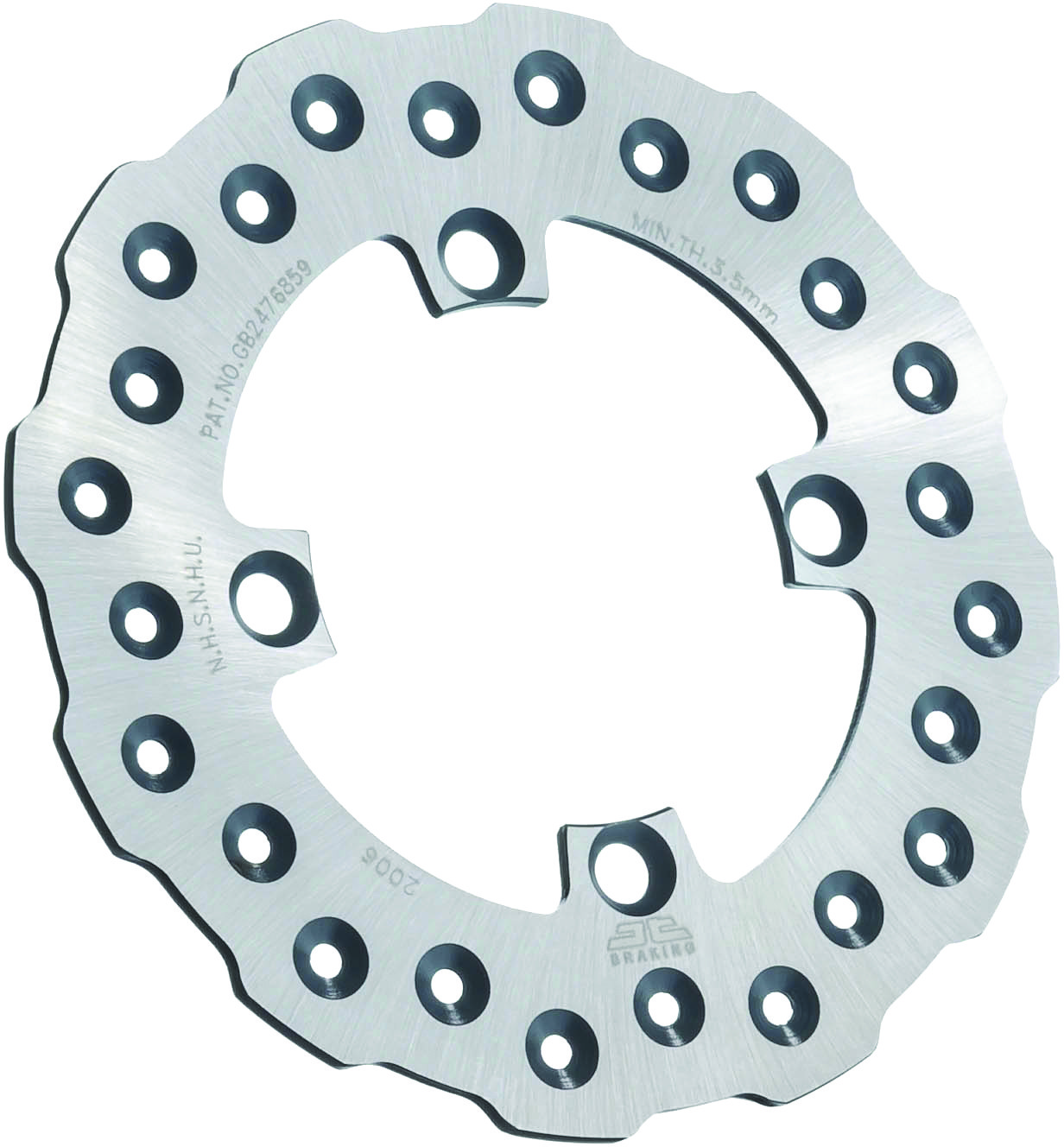 JT Rear Brake Rotor Stainless Self-Cleaning Kawasaki Offroad JT Rear Brake Rotor Stainless Self-Cleaning Kawasaki Offroad