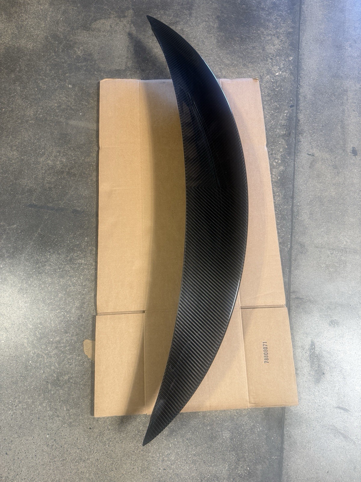 Used Unplugged Perform Carbon Fiber Trunk Spoiler for 21-24 Tesla Model S Plaid