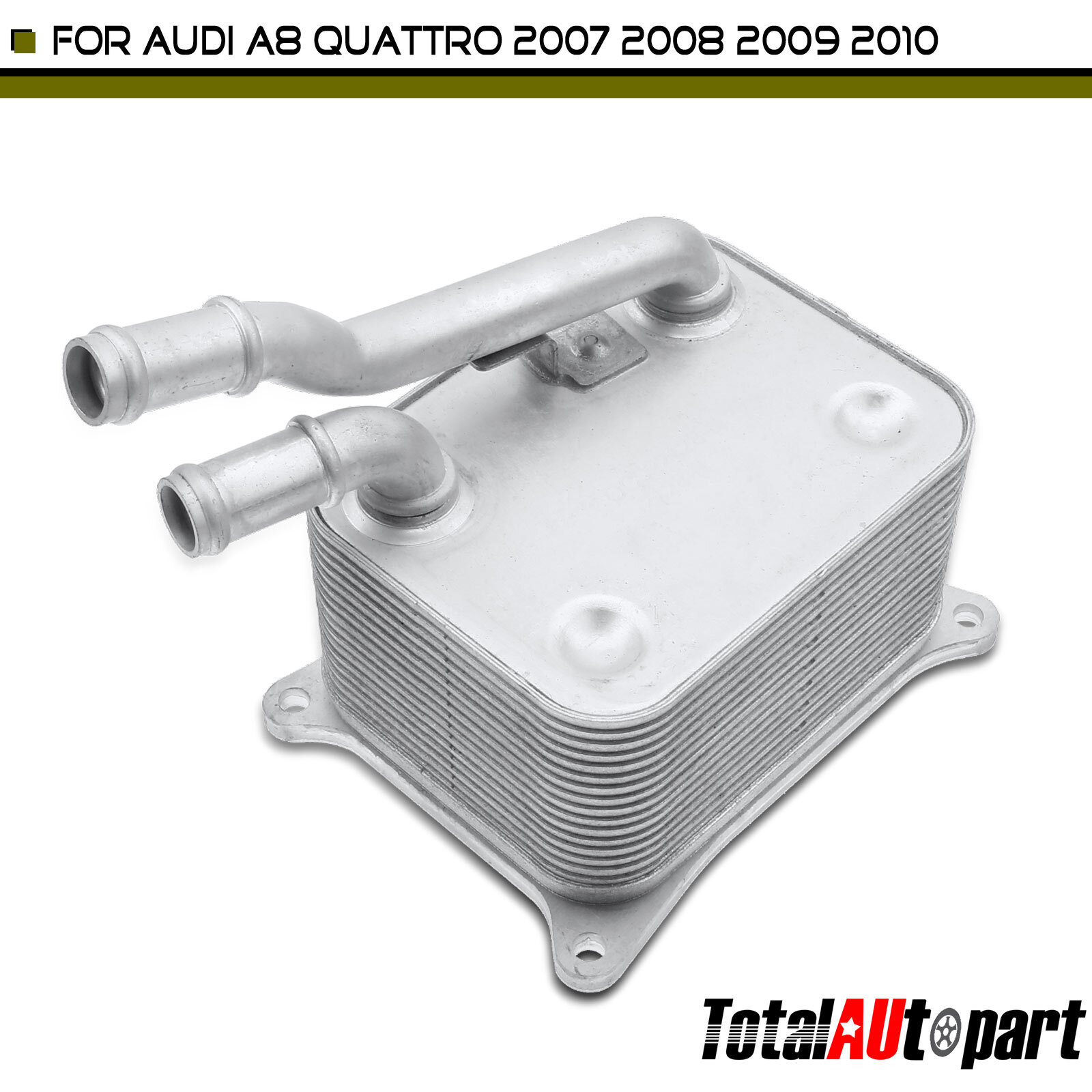 Engine Oil Cooler for Audi A8 Quattro 2007 2008 2009 2010 Sedan V8 4.2L W12 6.0L