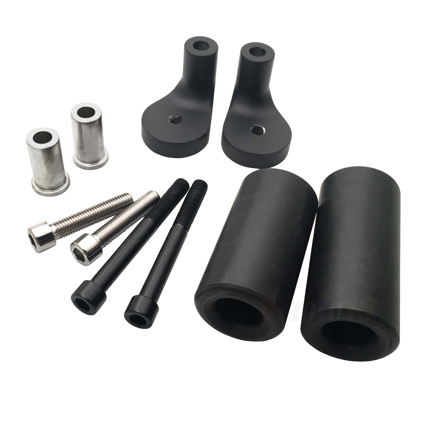 No Cut Frame Slider Protector For 99-00 Kawasaki Zrx 1100/ 01-05 Zrx 1200R Black