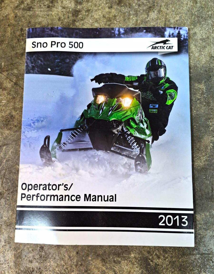 201 0 Arctic Cat Sno Pro 500 Performance And Operators Manual