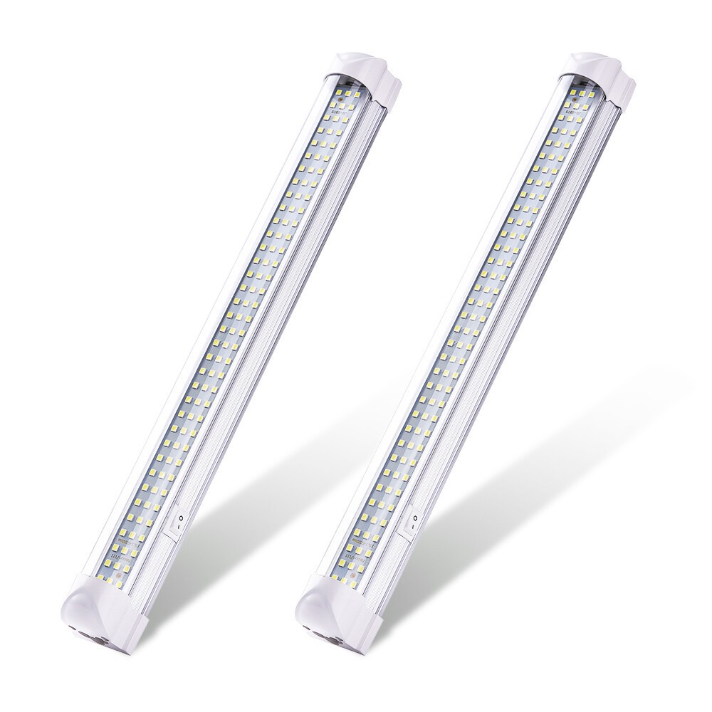 2X 108LEDs Camper Cargo Interior Light RV Trailer Ceiling Lamp Car Boat Van 12V