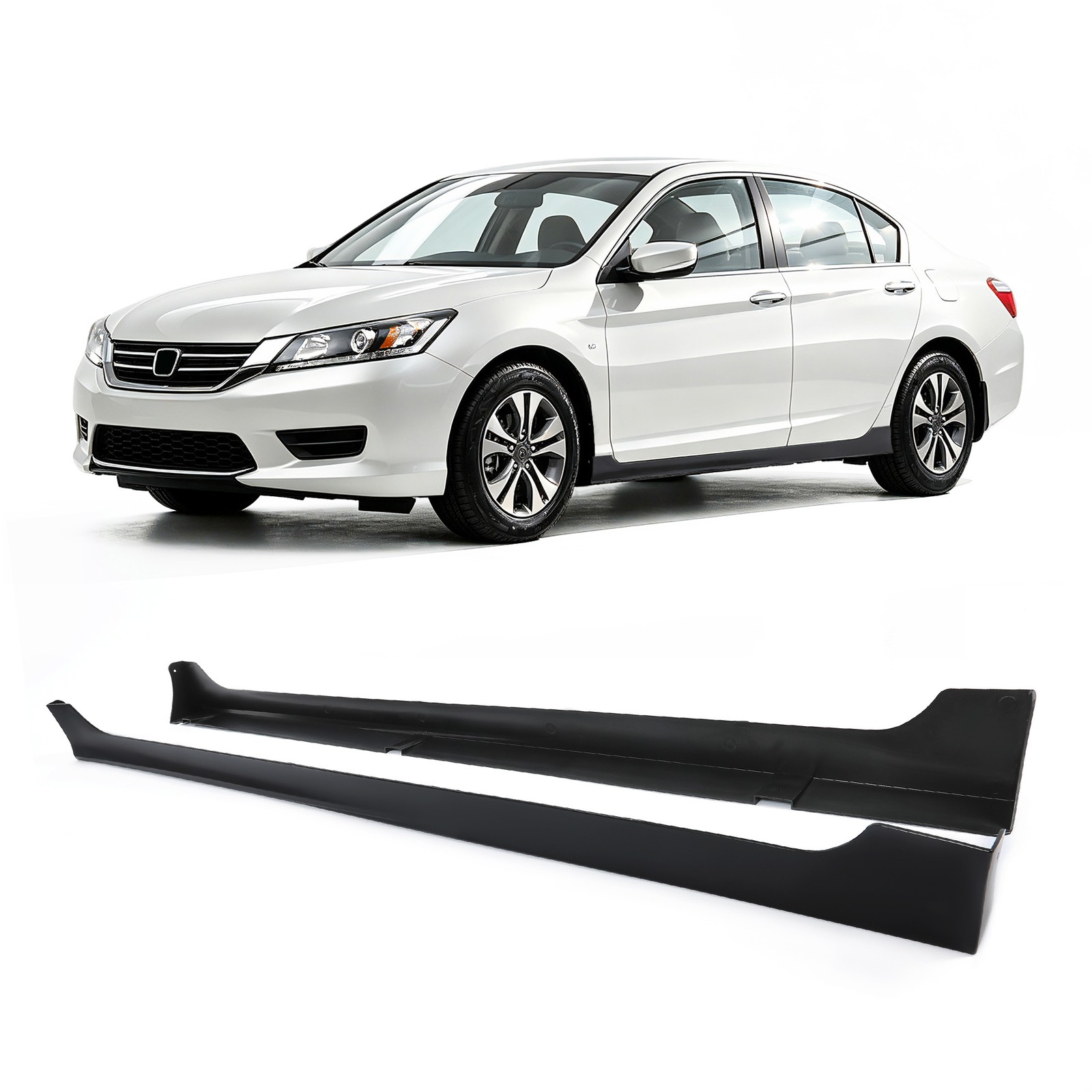 Side Skirts Extension Rocker Panel For Honda Accord 4dr 2013-17 2015 JDM MOD