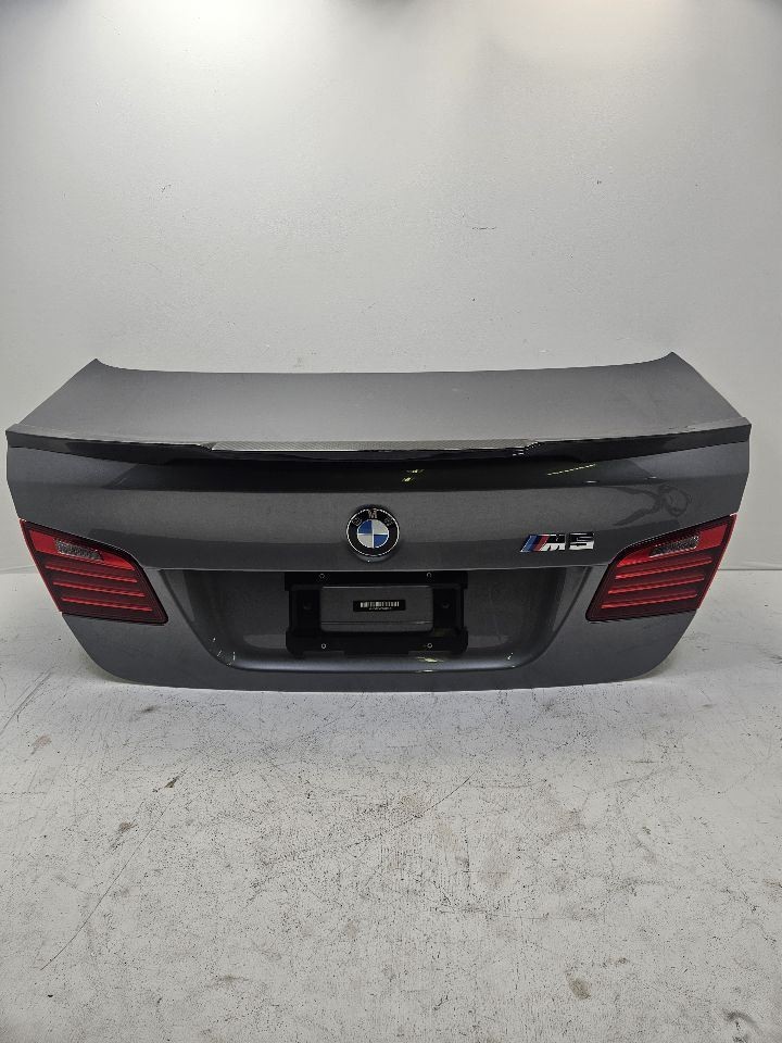 2012-2016 BMW M5 F10 Rear Trunk Lid w Taillights Carbon Spoiler OEM 170-50497D