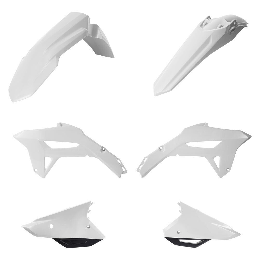 Acerbis Complete Plastic Kit Set White/Black Fits HONDA CRF250R CRF450R