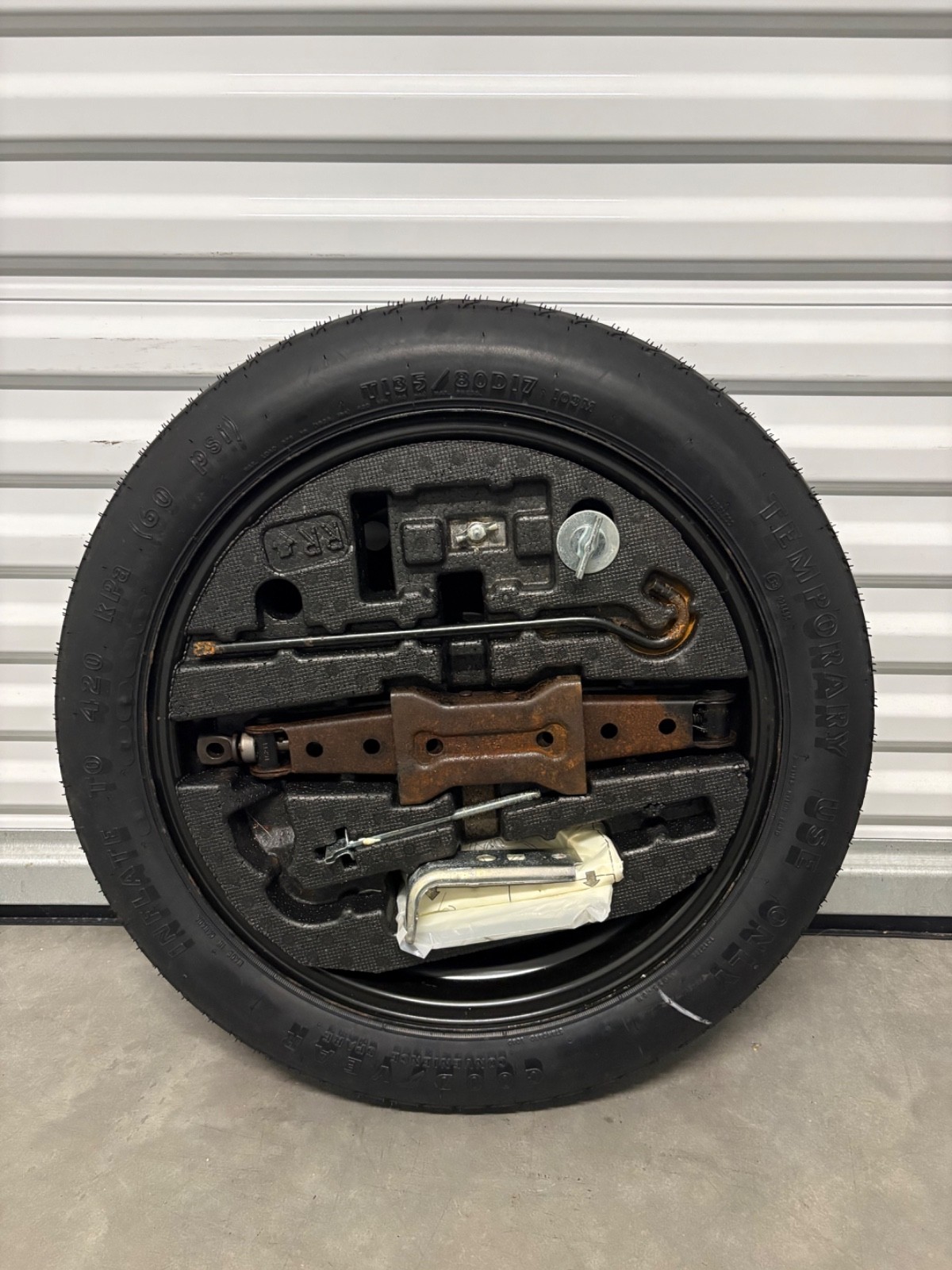2011-2017 Honda Odyssey Emergency Compact Spare Tire w/ Jack Tool Kit T135/80D17