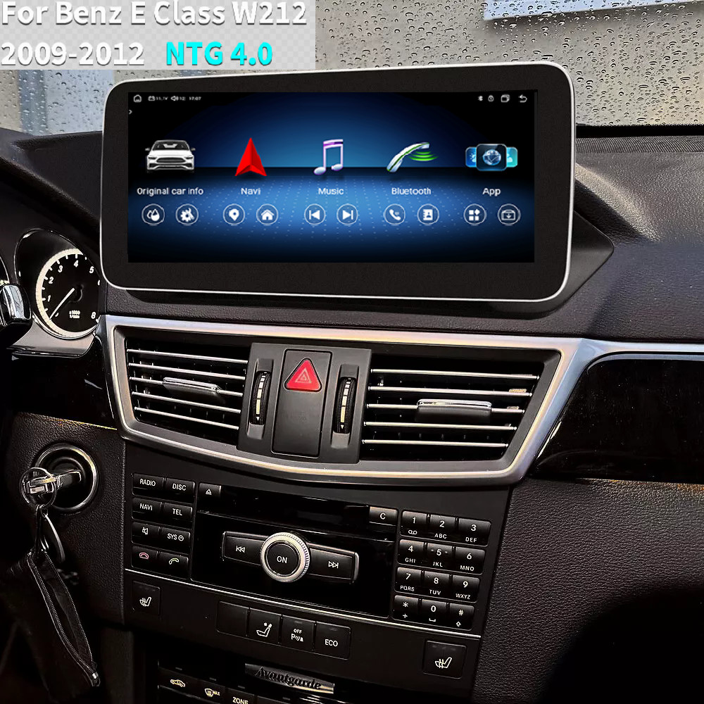 8+128GB Android 14 Car GPS Radio CarPlay For Mercedes Benz E W212 E350 2009-2012