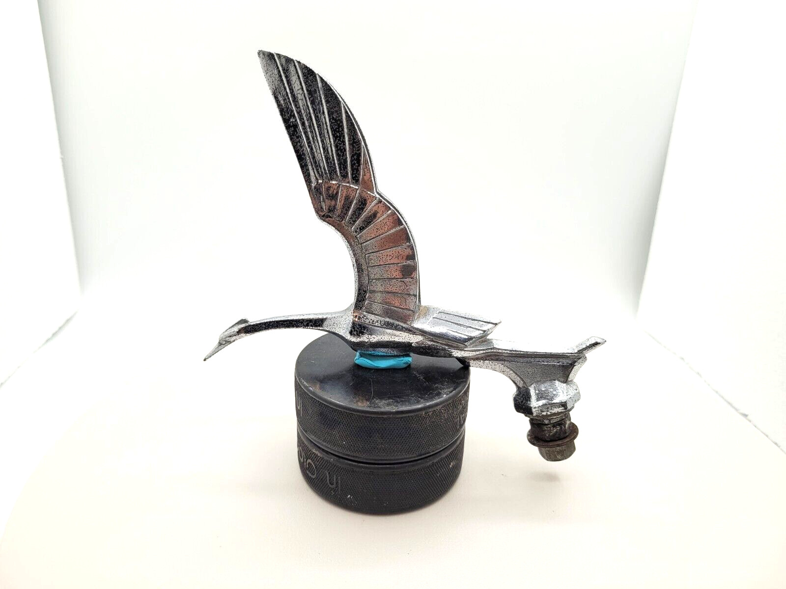 1930's Heron hood ornament