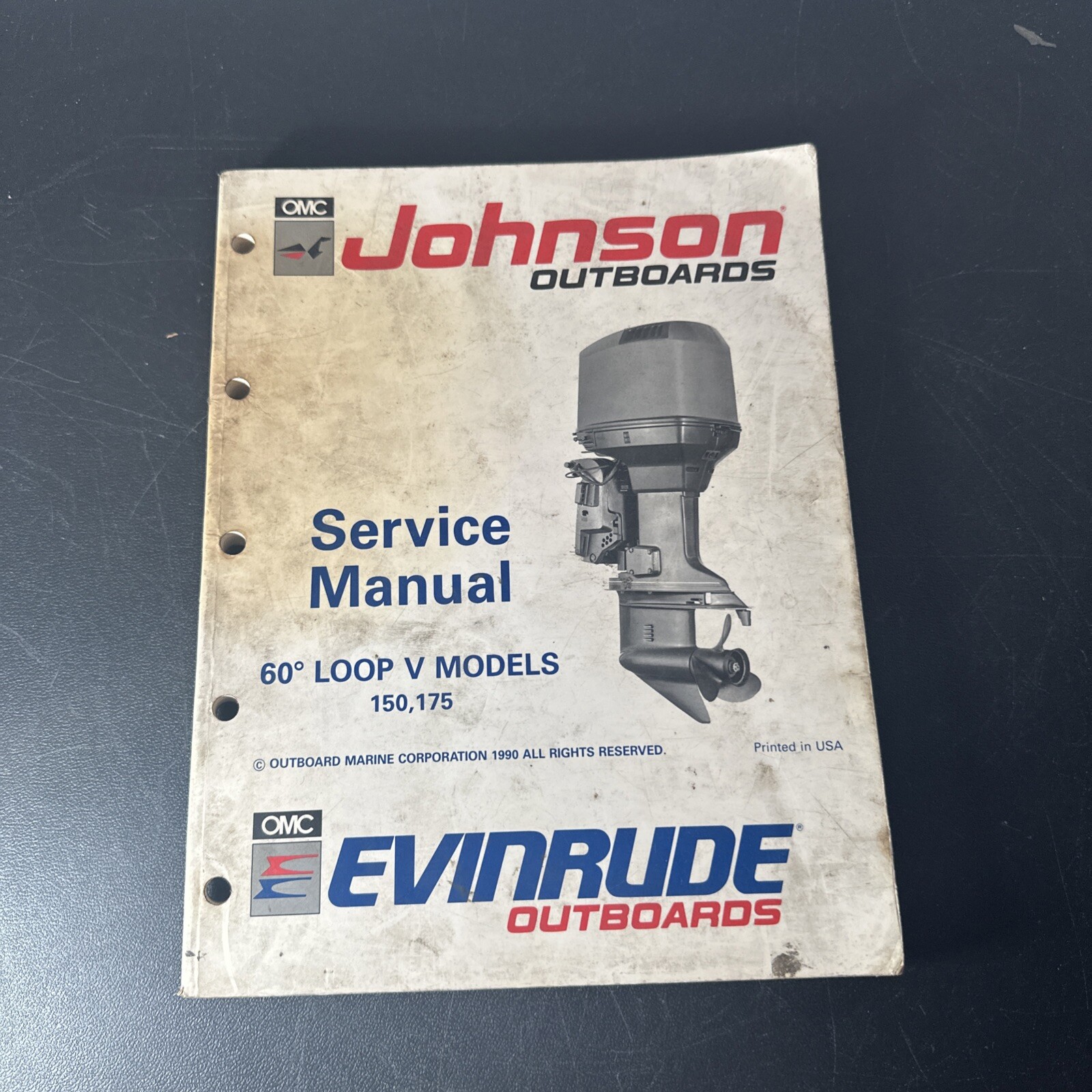 1990 Used OEM Johnson Evinrude Outboard Manual 60° Loop V 150, 175 507950 1990 Used OEM Johnson Evinrude Outboard Manual 60° Loop V 150, 175 507950