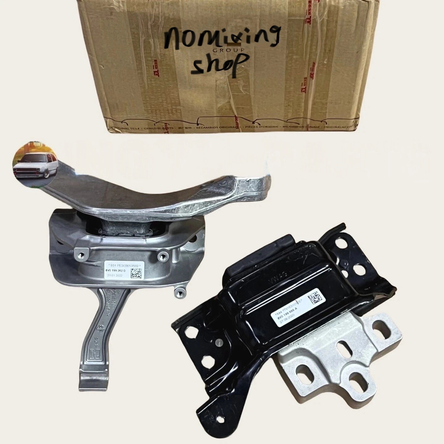 2X OEM Engine Mount + Transmission Mount For Audi RS3 TTRS RSQ3 2.5T EA855 17-24