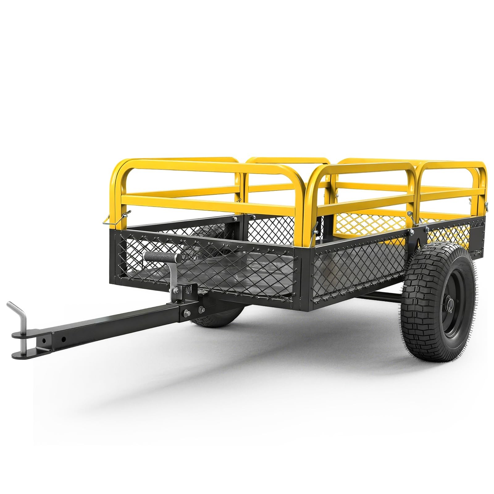 YELLOW JACKET ATV UTV Trailer 1500lbs Tow Behind Dump Cart YELLOW JACKET ATV UTV Trailer 1500lbs Tow Behind Dump Cart