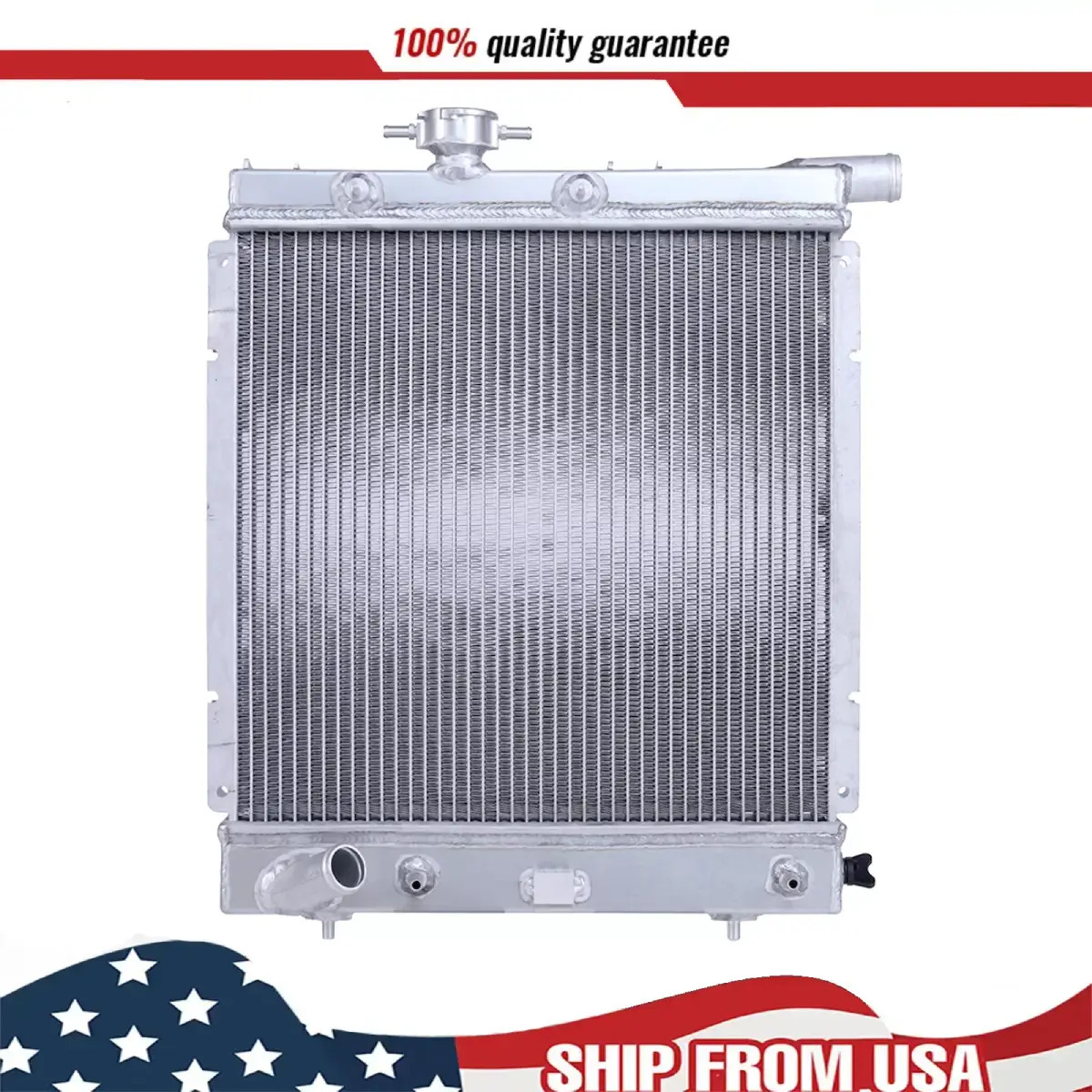 CU1387 Full Aluminium Radiator For 1990-1992 Dodge Caravan Plymouth Voyager