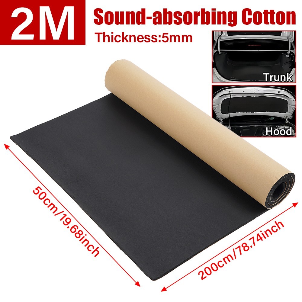 Self-adhesive Car Hood Engine Foam Sound Deadener Heat Insulation Fireproof Pad