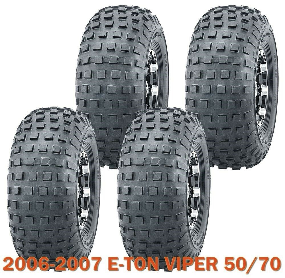 Set 4 Go Kart Tires 145/70-6 145x70x6 fit for 2006-2007 E-TON VIPER 50/70