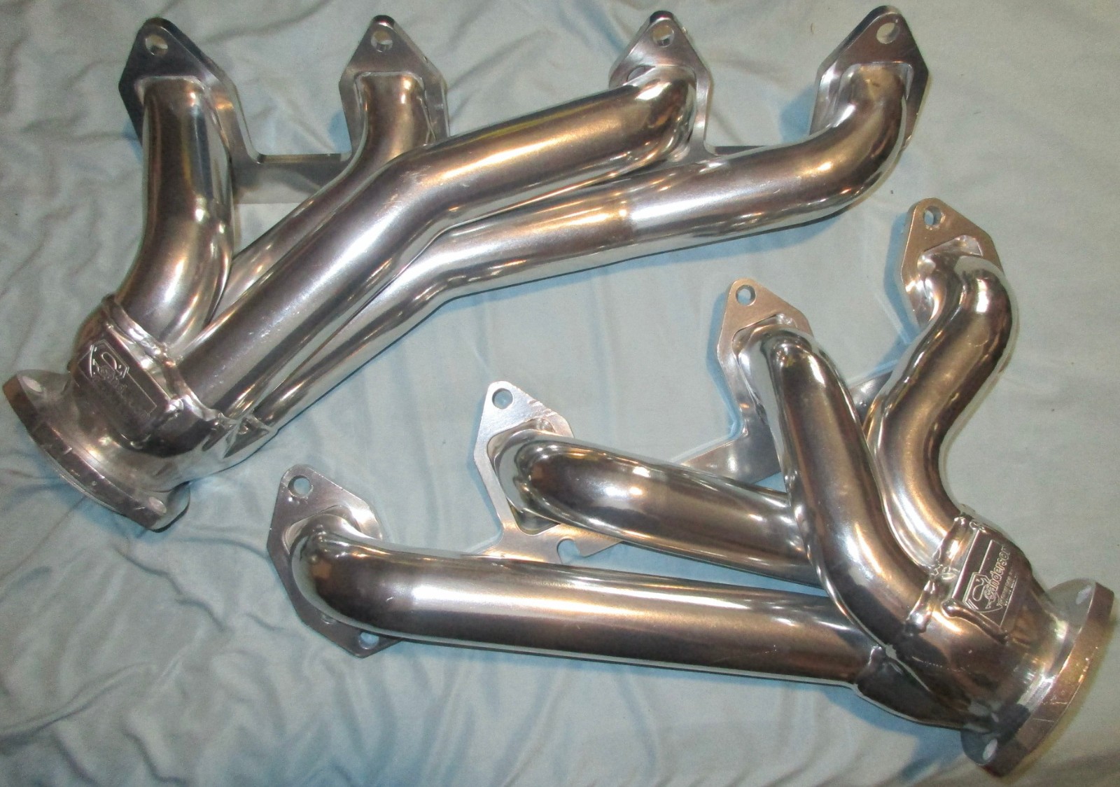 SANDERSON FF391-SEC CERAMIC COATd HEADERS FORD FE 65-71 GALAXIE METEOR Full Size