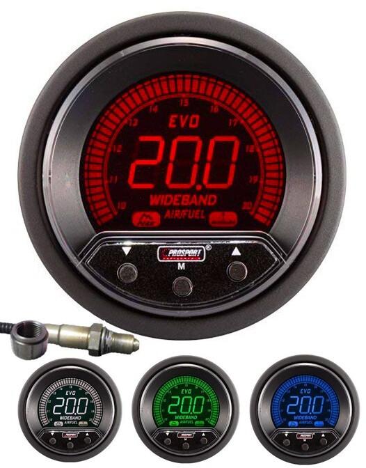 52mm Premium EVO Digital AFR Wideband kit Red/Blue/Green/White