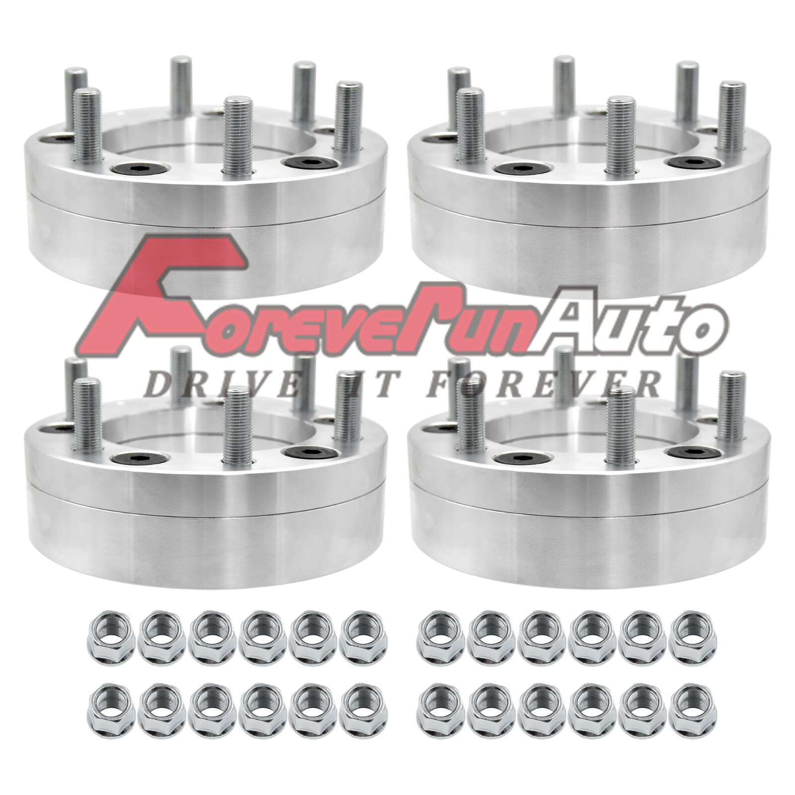 4PC 5x5.5 To 6x5.5 Wheel Spacers Adapters for 6 Lug Silverado Rims on RAM 1500 4PC 5x5.5 To 6x5.5 Wheel Spacers Adapters for 6 Lug Silverado Rims on RAM 1500