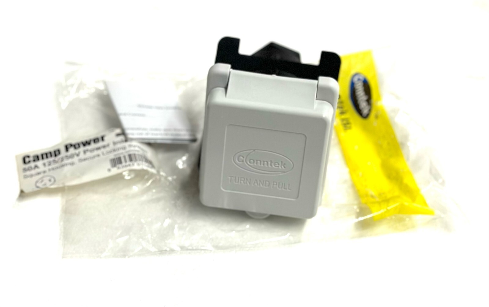 Conntek Camp Power 50A 125/250V Power Inlet P/N 80855A-SQWT RV-Camper-Trailer
