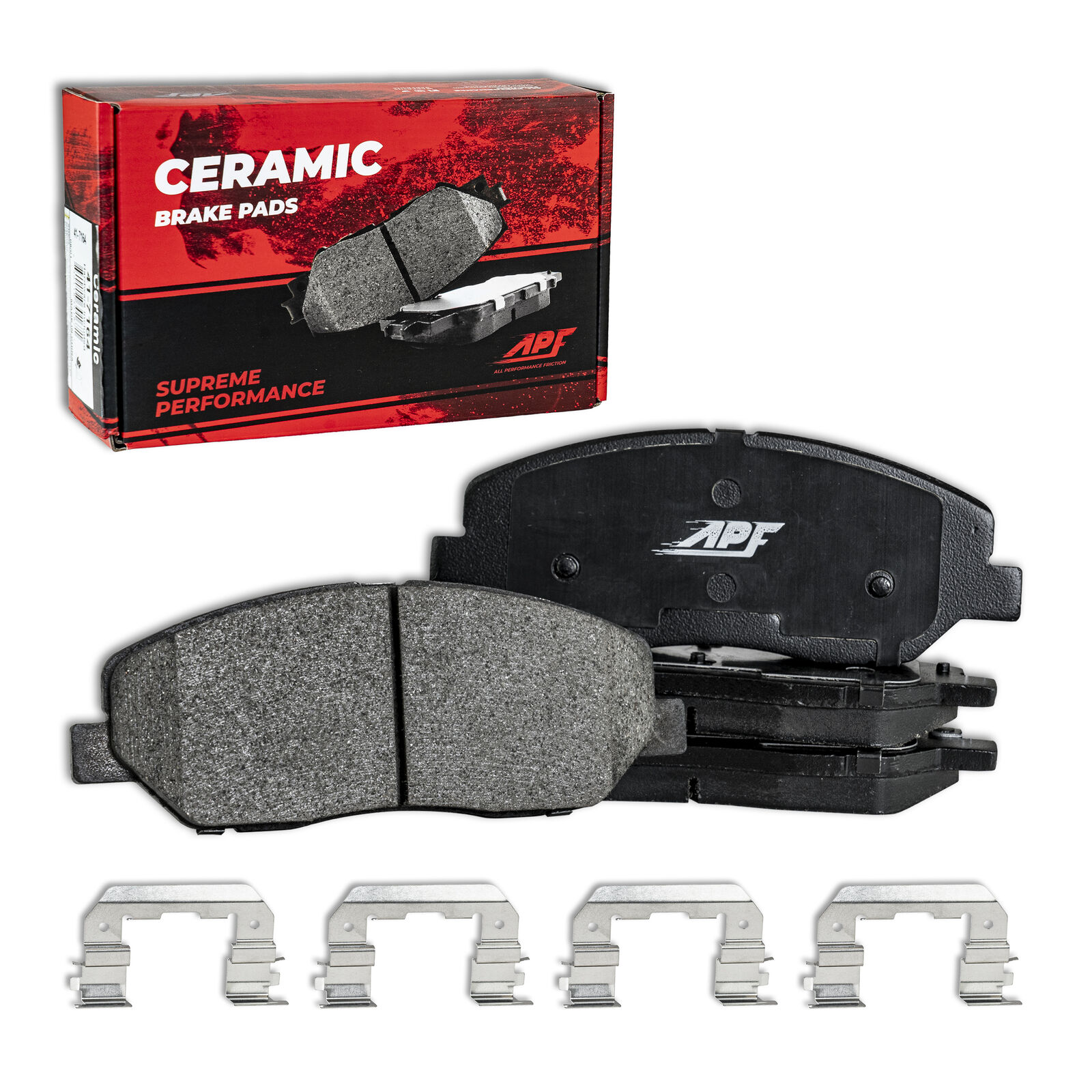 Front Ceramic Carbon Fiber Brake Pads for 2007-2018 GMC Sierra 1500