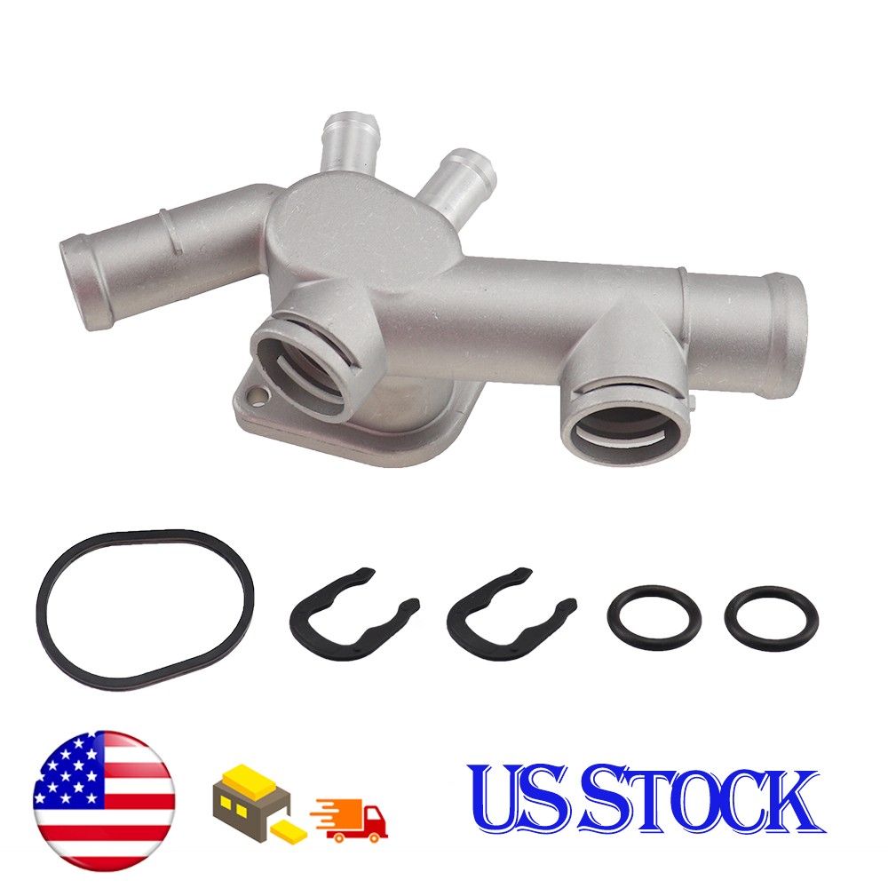 Aluminium Thermostat Housing Water Coolant Flange Pipe for VW Beetle 06A121132C