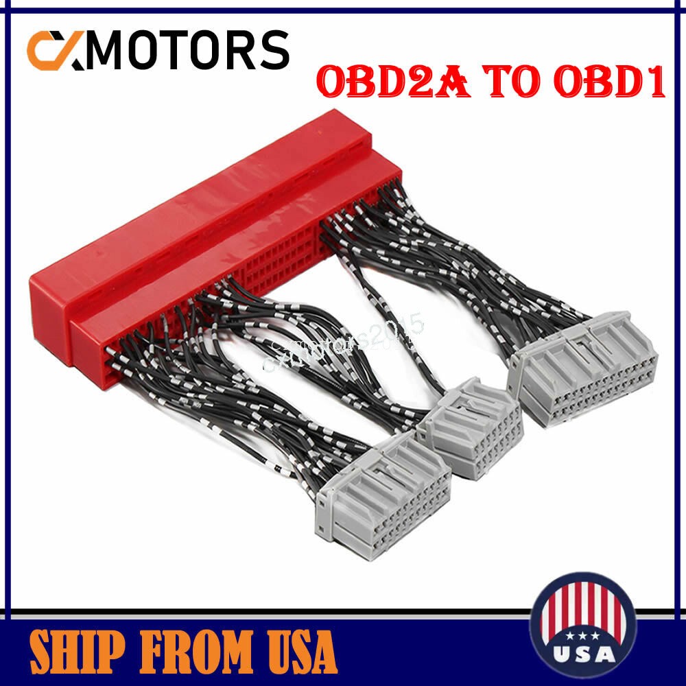 OBD2A TO OBD1 Jumper Harness Conversion Adapter for Honda Civic 1996 1997 1998