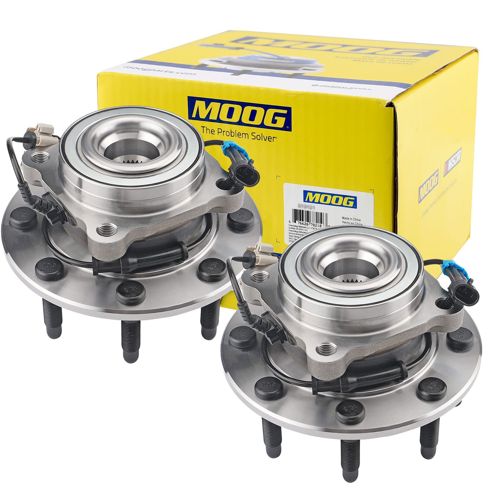 MOOG Front Wheel Hub Bearing Assembly Pair For Silverado Sierra Suburban 2500 HD