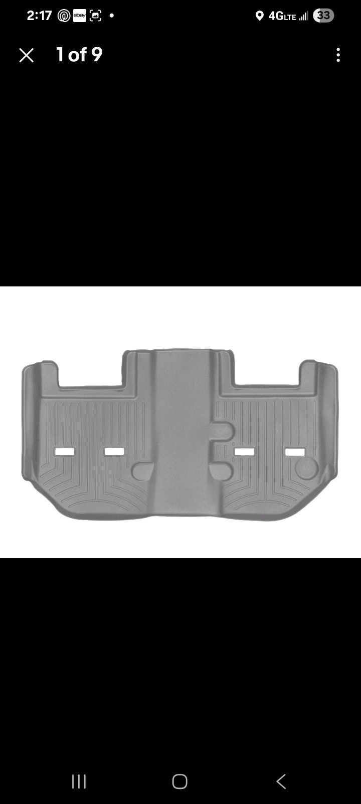 WeatherTech FloorLiner HP for 2011-2014 Chevrolet Suburban - 3rd Row, Grey