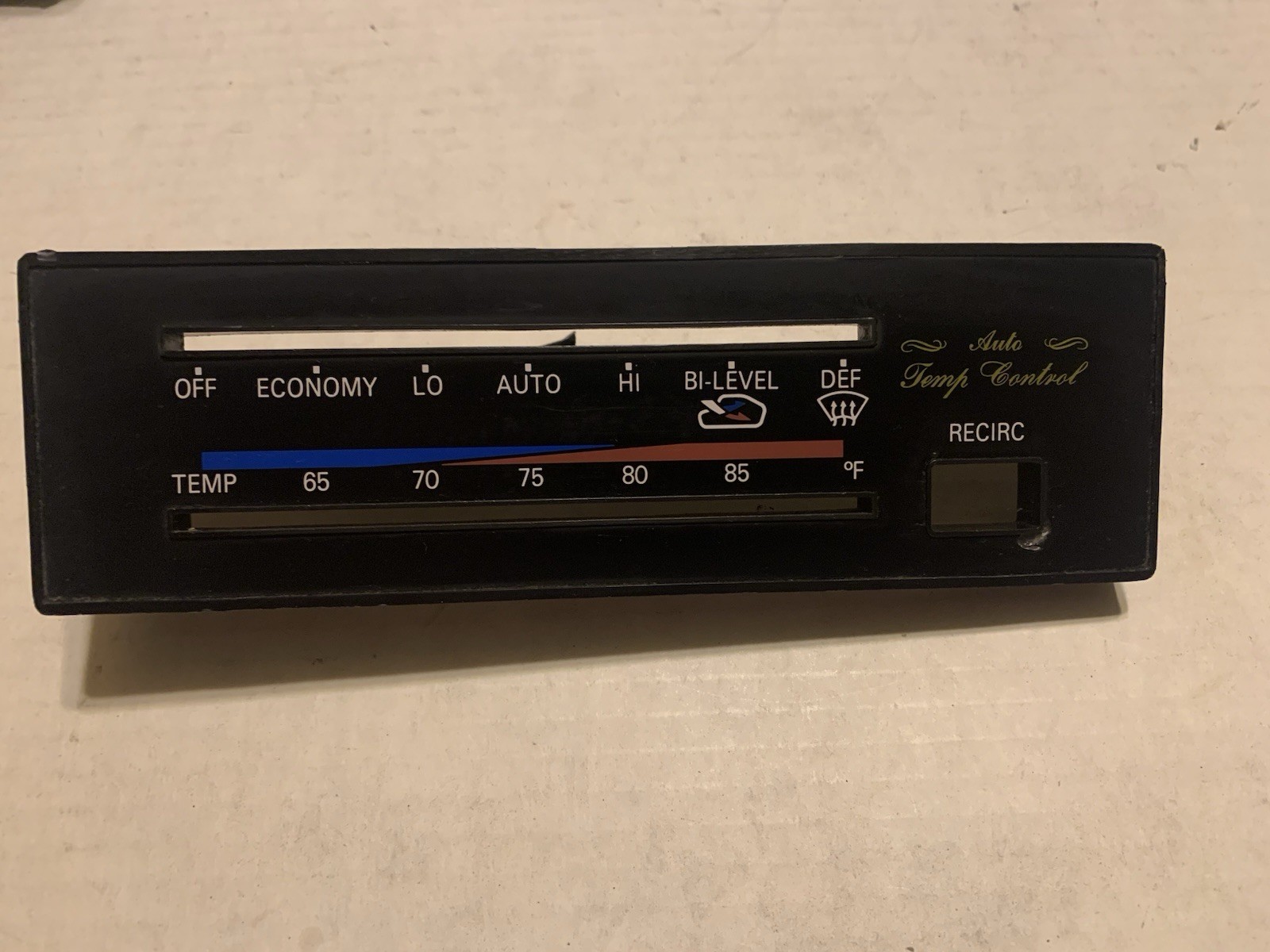 1979-1983 Datsun Nissan 280ZX Auto Temperature Climate Control Faceplate OEM