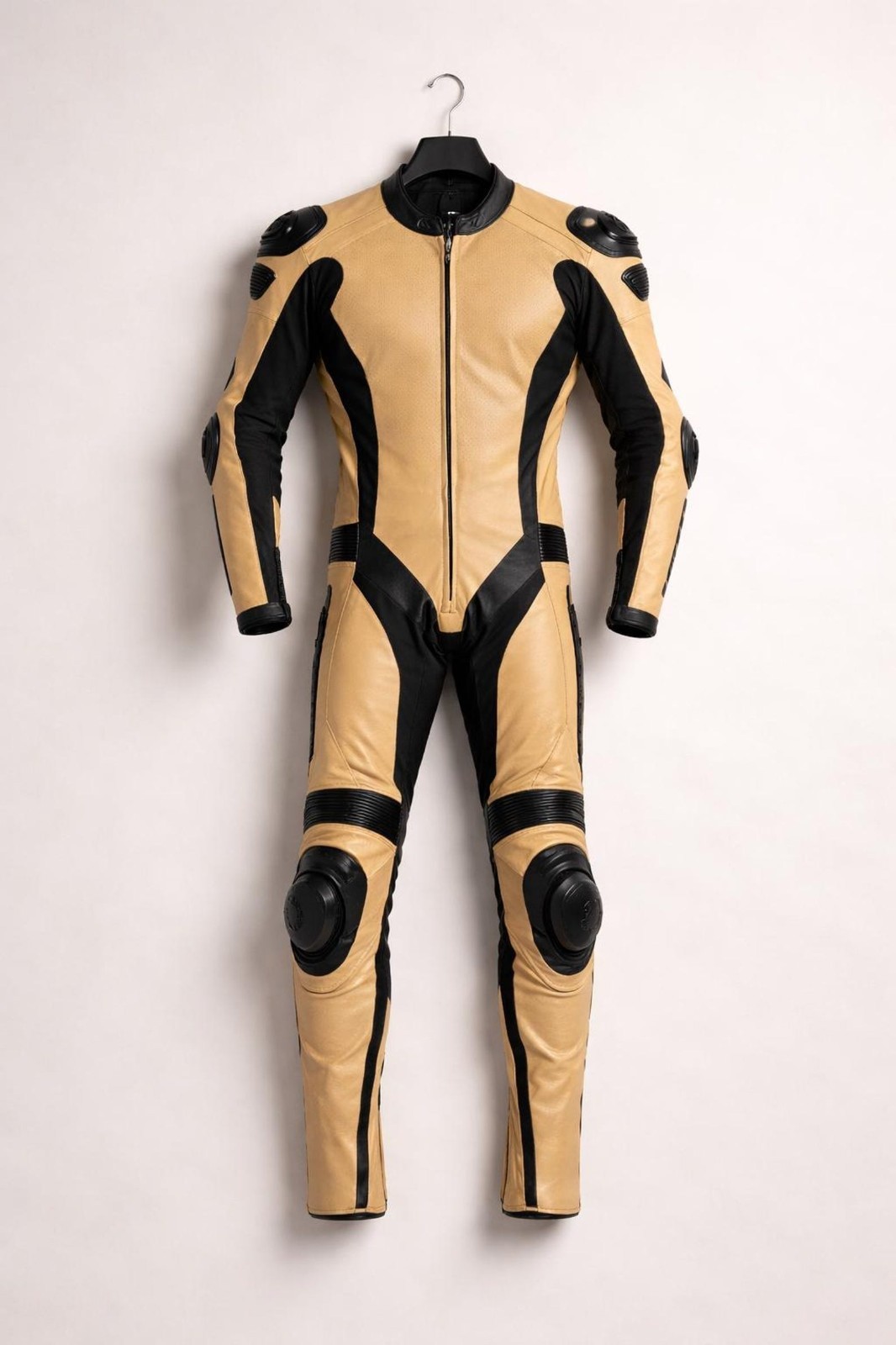 Handmade Motorcycle Cowhide Leather Racing Suit 1PC Moto GP Track Bike CE Armor