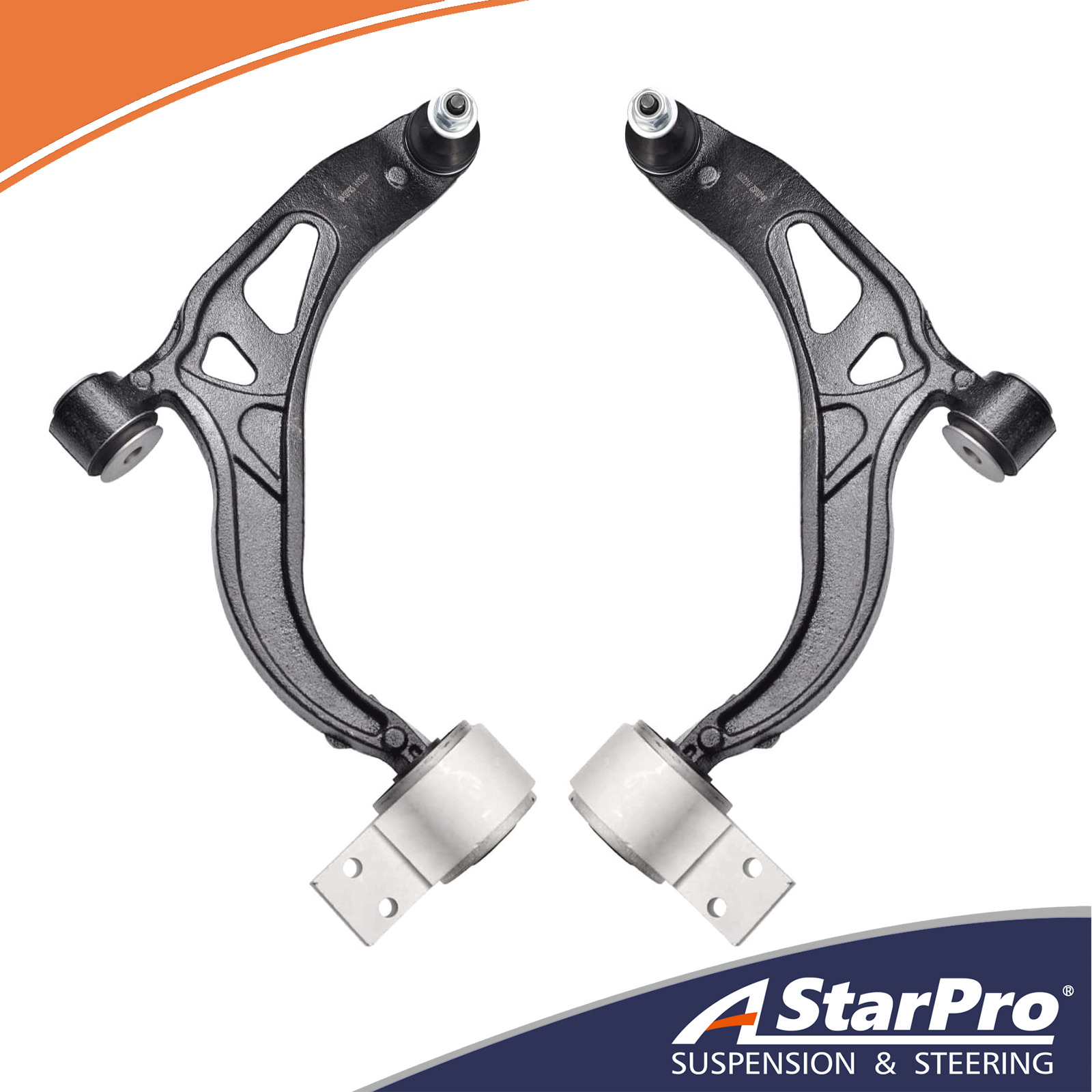 Pair Front Lower Control Arms w/Ball Joints for 2011-2019 Ford Explorer 3.5L