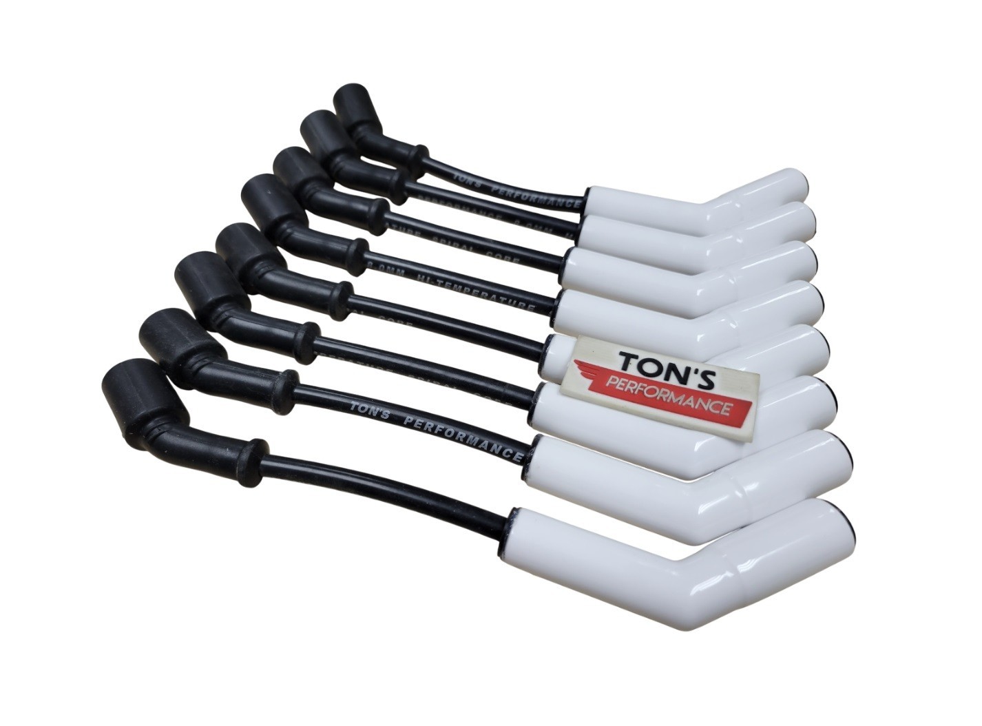 Ton's Ceramic LS GM Gen 4 LS3 LS4 LS7 8mm spark plug wires Chevy GMC Black