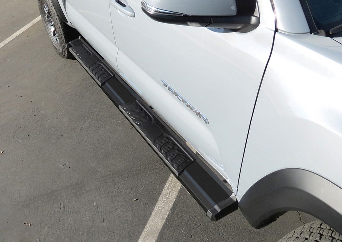 For 05-23 Tacoma DBL Cab/Crew Cab 2p Carbon Steel/PE OE Style D2D Running Boards