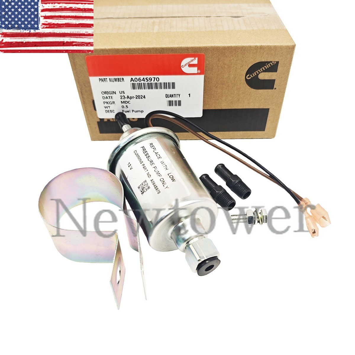 New A064S970 12V electronic fuel pump for RV E11008 Cummins Engine