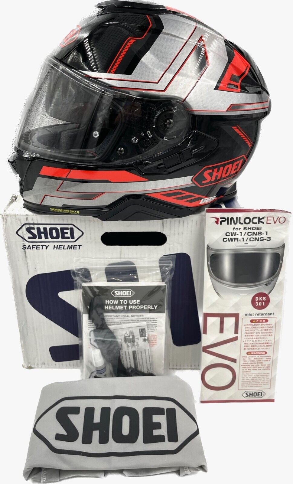 Shoei GT-Air II Aperture Helmet TC-1 Red/Grey/Black XL (0119200107)