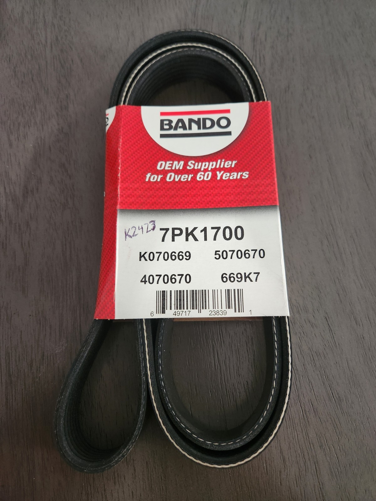 Bando Serpentine Belt 7PK1700 - Brand New Bando Serpentine Belt 7PK1700 - Brand New