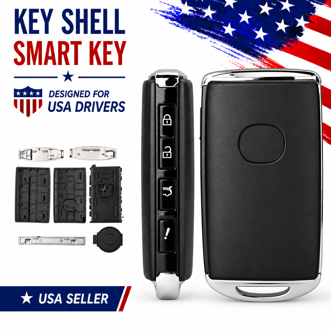 Remote Key Fob Shell Case for 2019-2026 Mazda 3 CX-3 CX-5 CX-9 CX-30 CX-50 CX-70
