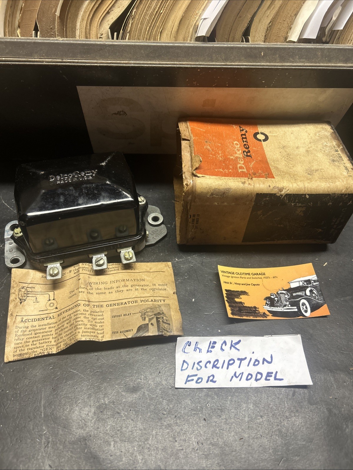1958 1959 1960 1961 1962 CHEVROLET VOLTAGE REGULATOR