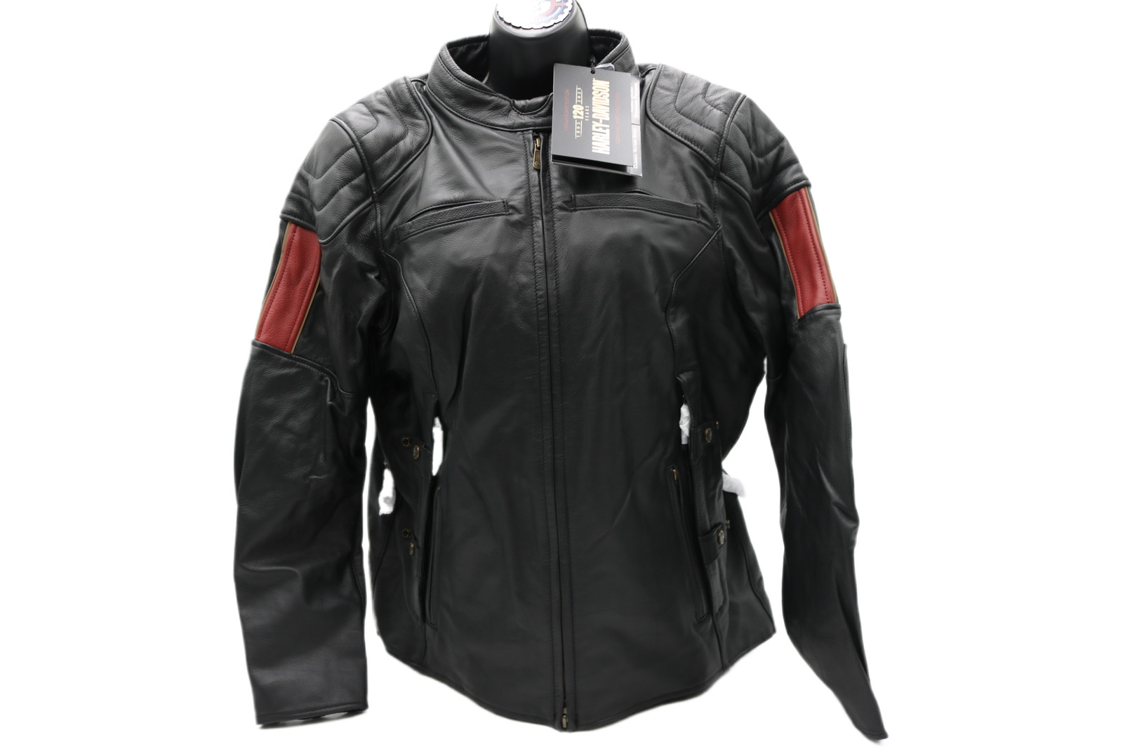 97028-23VW NWT HARLEY-DAVIDSON WOMENS LTHR JACKET NOSTALGIA TRIPLE VENT X-LARGE