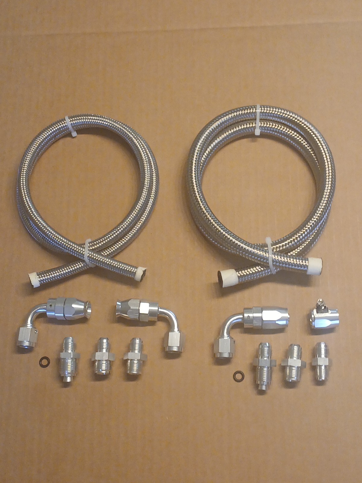 Power Steering Line Kit Stainless Steel Steering Hose GM/Chevy Type II & Saginaw