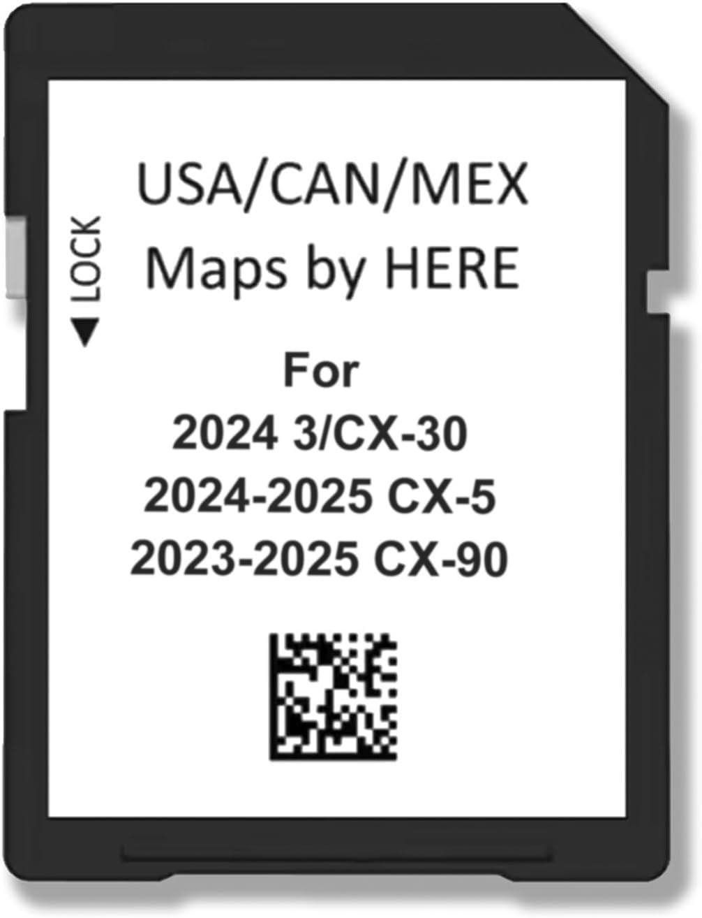 2024 Mazda CX-5, CX-30, CX-90 Navigation SD Card - Easy to Install, Fast Access