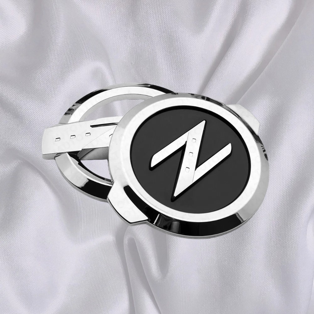 1 Set For 350Z，370Z Nismo Front & Rear Bumper Z Style Symbol Emblem Badge Chrome